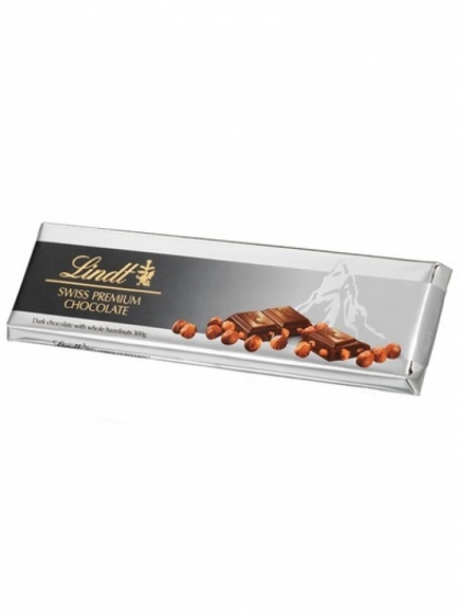 Lindt Tablet Silver Dark Hazelnut 300g