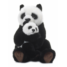 WWF Panda mother & child 28 cm
