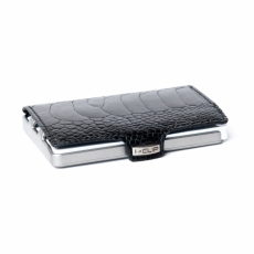 I-CLIP Ostrich Leather Ivory Black